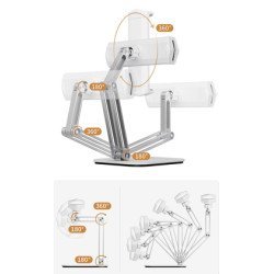 Μεταλλική Βάση Για Tablet Ct-Ps03-As, 4-13", Ρυθμιζόμενη Γωνία, Λευκή Μεταλλική Βάση Για Tablet Ct-Ps03-As, 4-13", Ρυθμιζόμενη Γωνία, Λευκή