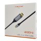 CABLETIME καλώδιο USB-C σε HDMI C160, 4K, gold plated, 5m, μαύρο CABLETIME καλώδιο USB-C σε HDMI C160, 4K, gold plated, 5m, μαύρο