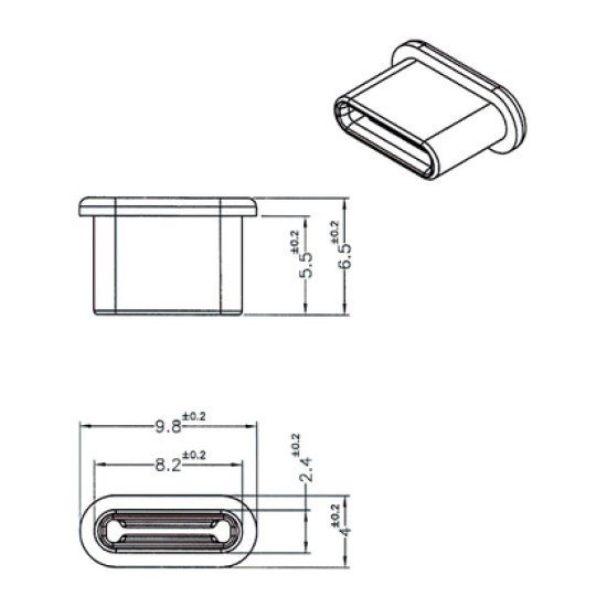 Delock Κάλυμμα Προστασίας Για Θύρα Usb-C 64014, Μαύρο, 10Τμχ Delock Κάλυμμα Προστασίας Για Θύρα Usb-C 64014, Μαύρο, 10Τμχ