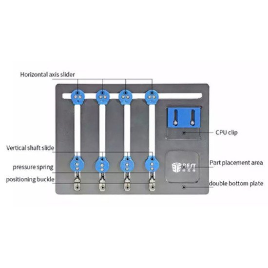 Best Βάση Motherboard Bst-001Q Για Επισκευή Smartphone, 4-Axis, 15X20Cm