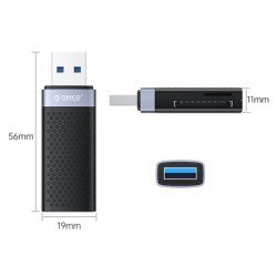 Orico Card Reader Cs2D-A3 Για Sd & Micro Sd, Usb 3.0, Μαύρο
