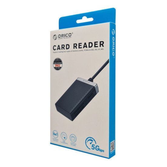 Orico Card Reader Cl4T-C3 Για Micro Sd/Sd/Cf/Ms, Usb-C, Μαύρο