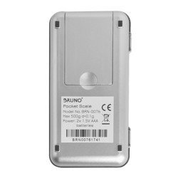 Bruno Μίνι Ζυγαριά Ακριβείας Brn-0076, Έως 500G, Ασημί Bruno Μίνι Ζυγαριά Ακριβείας Brn-0076, Έως 500G, Ασημί