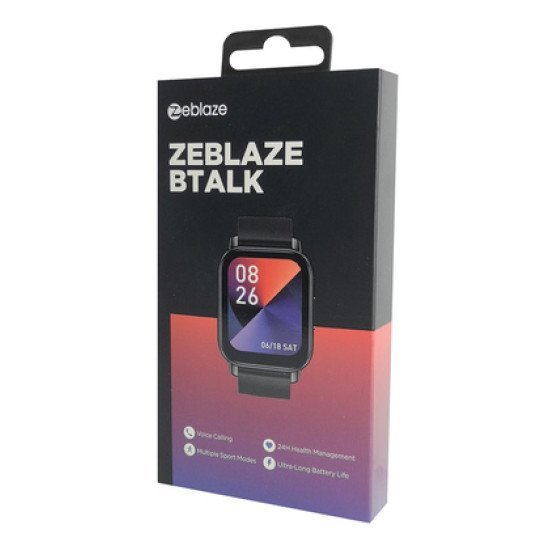 Zeblaze Smartwatch Btalk, 1.86" Tft, Heart Rate, Bt Κλήσεις, Ip68, Μαύρο