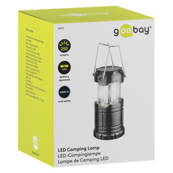 Goobay Led Φωτιστικό 60357, Πτυσσόμενο, 3W Cob Leds, 250Lm, 6800K