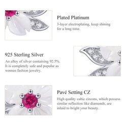 Bamoer Σκουλαρίκια Καρφωτά Bse055, Ασήμι 925, Mother Of Pearls, Ασημί Bamoer Σκουλαρίκια Καρφωτά Bse055, Ασήμι 925, Mother Of Pearls, Ασημί