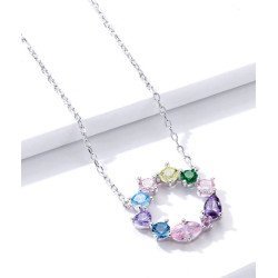 Bamoer Κολιέ Bsn178 Με Κυβική Ζιρκόνια, Ασήμι 925, Ασημί Bamoer Κολιέ Bsn178 Με Κυβική Ζιρκόνια, Ασήμι 925, Ασημί