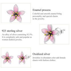 Bamoer Σκουλαρίκια Καρφωτά Λουλούδι Sce1273, Ασήμι 925, Ασημί Bamoer Σκουλαρίκια Καρφωτά Λουλούδι Sce1273, Ασήμι 925, Ασημί