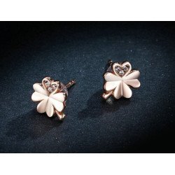 Bamoer Σκουλαρίκια Καρφωτά Bse233, Κυβική Ζιρκόνια, Ασήμι 925, Ροζ Χρυσό Bamoer Σκουλαρίκια Καρφωτά Bse233, Κυβική Ζιρκόνια, Ασήμι 925, Ροζ Χρυσό