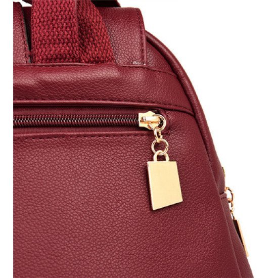 Balidaishu Γυναικεία Τσάντα Πλάτης Lbag-0010, Κόκκινη Balidaishu Γυναικεία Τσάντα Πλάτης Lbag-0010, Κόκκινη