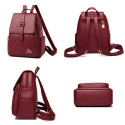 Balidaishu Γυναικεία Τσάντα Πλάτης Lbag-0010, Κόκκινη Balidaishu Γυναικεία Τσάντα Πλάτης Lbag-0010, Κόκκινη