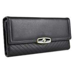 Roxxani Γυναικείο Πορτοφόλι Lbag-0016, Μαύρο