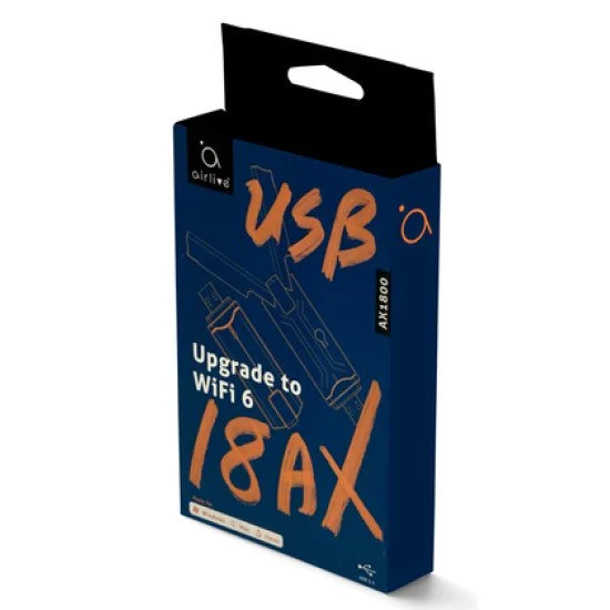 Airlive Ασύρματος Usb Αντάπτορας Usb-18Ax, Wi-Fi 6 1800Mbps, Dual Band Airlive Ασύρματος Usb Αντάπτορας Usb-18Ax, Wi-Fi 6 1800Mbps, Dual Band