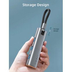 Cabletime Usb-C Hub Ct-Hubp4, 4X Usb Θύρες, 5Gbps, Γκρι Cabletime Usb-C Hub Ct-Hubp4, 4X Usb Θύρες, 5Gbps, Γκρι