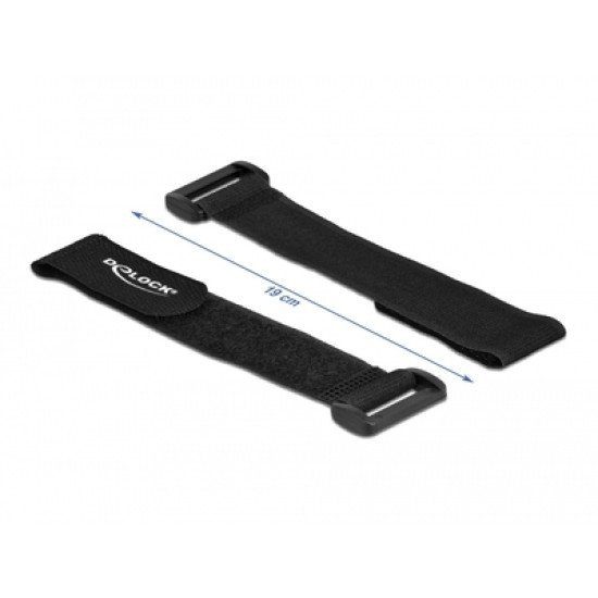 Delock Ιμάντες Τύπου Velcro 19531, 190 X 25Mm, Μαύρος, 5Τμχ Delock Ιμάντες Τύπου Velcro 19531, 190 X 25Mm, Μαύρος, 5Τμχ