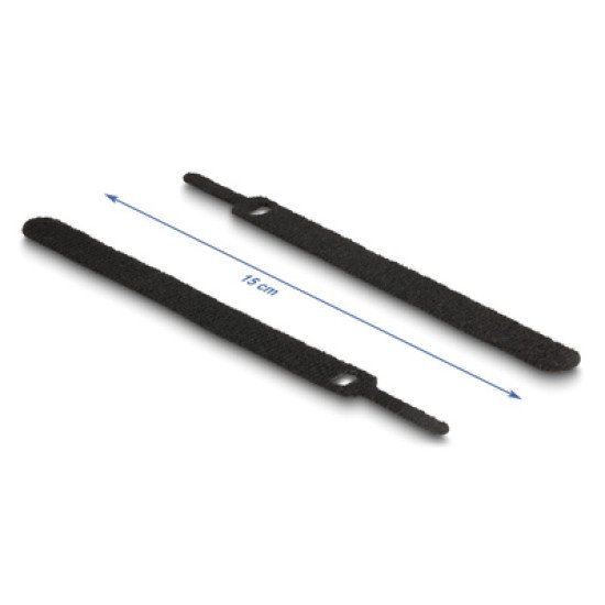 Delock Δεματικά Καλωδίων 19010, Τύπου Velcro, 12X150Mm, Μαύρα, 10Τμχ Delock Δεματικά Καλωδίων 19010, Τύπου Velcro, 12X150Mm, Μαύρα, 10Τμχ
