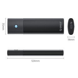Orico Θήκη Για Μ.2 Nvme Ssd Pwm2-G2-Bk-Ep, 10Gbps, Έως 4Tb, Μαύρη