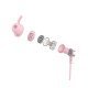 Sades Gaming Earphones Wings 20, 12Mm, 3.5Mm, 1.2M, Ροζ