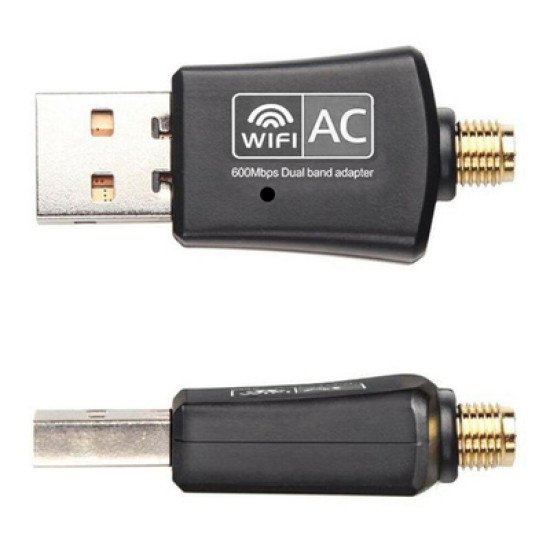 Powertech Ασύρματος Usb Αντάπτορας Pt-1042, 600Mbps, 2.4/5Ghz Powertech Ασύρματος Usb Αντάπτορας Pt-1042, 600Mbps, 2.4/5Ghz