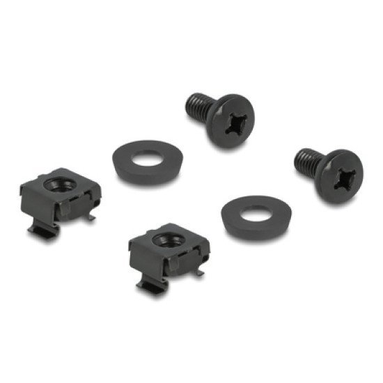 Delock Βάση Οργάνωσης Καλωδίων 66979, 83X60Mm, Μαύρη