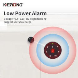 Kerong Ηλεκτρικό Λουκέτο Ασφαλείας Kr-Y4621P, Συνδυασμού, Μαύρο