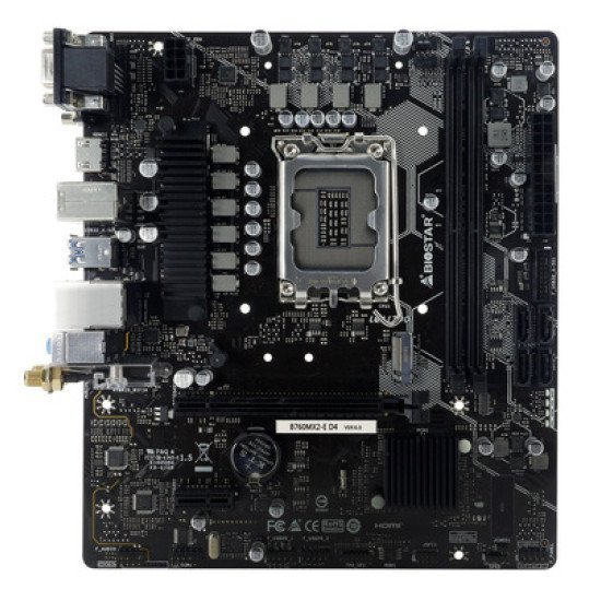 Biostar Μητρική B760Mx2-E D4, 2X Ddr4, S1700, Uatx, 2.5G Lan, Ver. 6.0 Biostar Μητρική B760Mx2-E D4, 2X Ddr4, S1700, Uatx, 2.5G Lan, Ver. 6.0