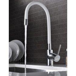 Bruno Αναμεικτική Μπαταρία Κουζίνας M54804-006C-S626, Εύκαμπτη, Λευκή Bruno Αναμεικτική Μπαταρία Κουζίνας M54804-006C-S626, Εύκαμπτη, Λευκή