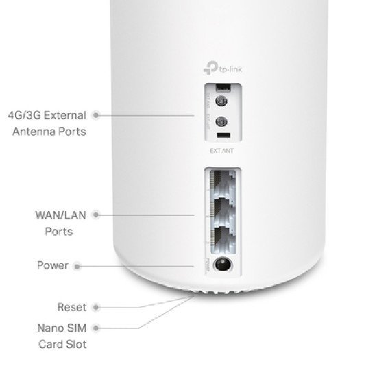 Tp-Link Whole Home Mesh Wifi 6 Deco X20-4G, 4G+ Cat6 Ax1800, Ver. 1.0 Tp-Link Whole Home Mesh Wifi 6 Deco X20-4G, 4G+ Cat6 Ax1800, Ver. 1.0