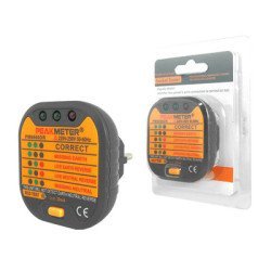 Peakmeter Tester Πρίζας Pm6860Dr, 220-250V 50-60Hz