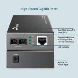 Tp-Link Gigabit Multi-Mode Media Converter Mc200Cm, Ver. 4.0 Tp-Link Gigabit Multi-Mode Media Converter Mc200Cm, Ver. 4.0