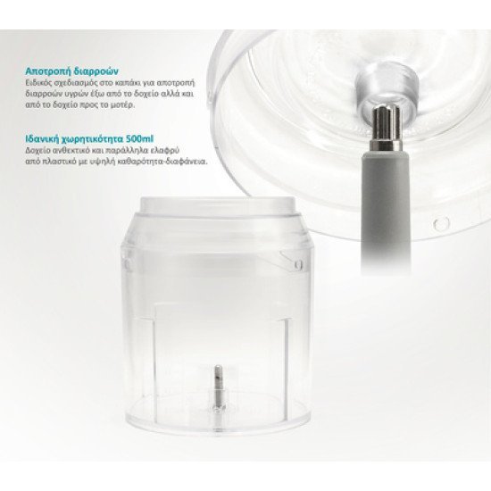 Bruno Πολυκόπτης Brn-0082, 2 Ταχύτητες, 400W, 500Ml, 4 Λεπίδες, Λευκός Bruno Πολυκόπτης Brn-0082, 2 Ταχύτητες, 400W, 500Ml, 4 Λεπίδες, Λευκός