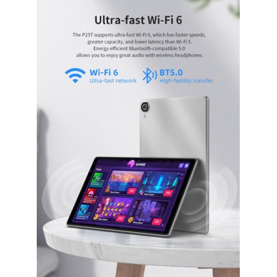 Teclast Tablet P25T, 10.1" Hd, 4/64Gb, Android 12, Γκρι