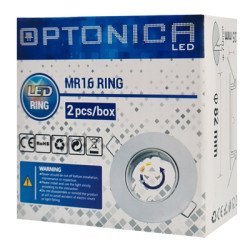 Optonica Μεταλλικό Πλαίσιο Spot Για Mr16 5171, Χωνευτό, 82X25Mm, 2Τμχ Optonica Μεταλλικό Πλαίσιο Spot Για Mr16 5171, Χωνευτό, 82X25Mm, 2Τμχ