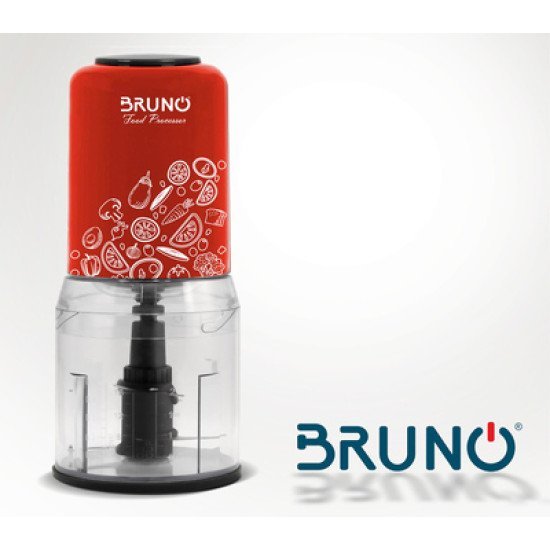Bruno Πολυκόπτης Brn-0089, 2 Ταχύτητες, 400W, 500Ml, 4 Λεπίδες, Κόκκινος Bruno Πολυκόπτης Brn-0089, 2 Ταχύτητες, 400W, 500Ml, 4 Λεπίδες, Κόκκινος