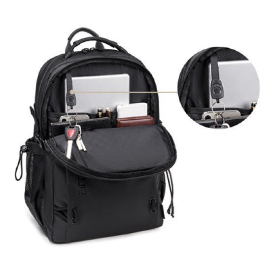 Arctic Hunter Τσάντα Πλάτης B00530 Με Θήκη Laptop 15.6", 24L, Μαύρη Arctic Hunter Τσάντα Πλάτης B00530 Με Θήκη Laptop 15.6", 24L, Μαύρη