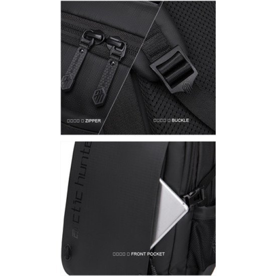 Arctic Hunter Τσάντα Πλάτης B00530 Με Θήκη Laptop 15.6", 24L, Μαύρη Arctic Hunter Τσάντα Πλάτης B00530 Με Θήκη Laptop 15.6", 24L, Μαύρη