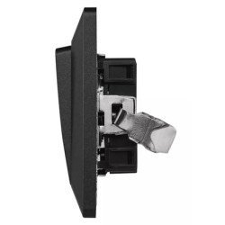 Emos Μπουτόν Κουδουνιού/Κλιμακοστάσιου A6100.9, Μονό, 1/0, 10A, Μαύρο