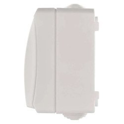 Emos Διακόπτης Κομμυτατέρ A1398.4, Εξωτερικού Χώρου, Διπλός, Λευκός