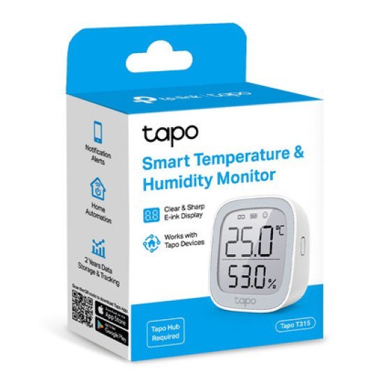 Tp-Link Smart Θερμόμετρο & Υγρασιόμετρο Tapo T315, -20~60 °C, Ver 1.0 Tp-Link Smart Θερμόμετρο & Υγρασιόμετρο Tapo T315, -20~60 °C, Ver 1.0