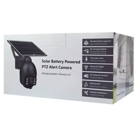 Sectec Smart Ηλιακή 4G Κάμερα St-S588M-3M-4G, 3Mp, Pir, Cloud/Micro Sd