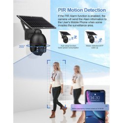 Sectec Smart Ηλιακή 4G Κάμερα St-S588M-3M-4G, 3Mp, Pir, Cloud/Micro Sd Sectec Smart Ηλιακή 4G Κάμερα St-S588M-3M-4G, 3Mp, Pir, Cloud/Micro Sd