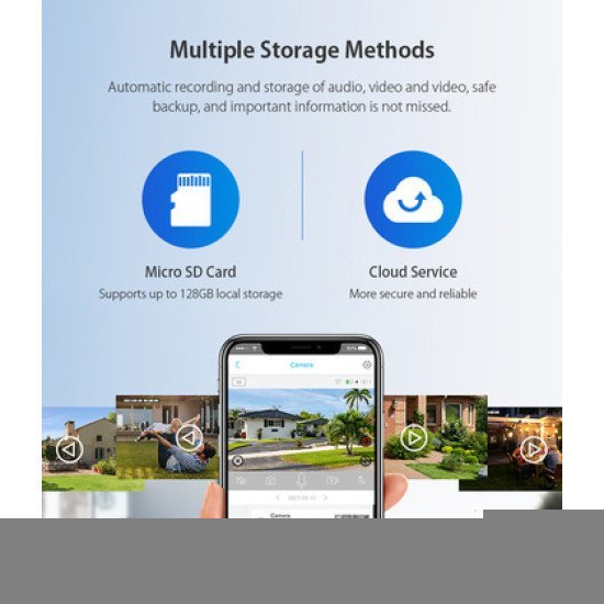 Sectec Smart Ηλιακή Κάμερα St-S517C-3M, 3Mp, Pir, Ptz, Cloud/Micro Sd Sectec Smart Ηλιακή Κάμερα St-S517C-3M, 3Mp, Pir, Ptz, Cloud/Micro Sd