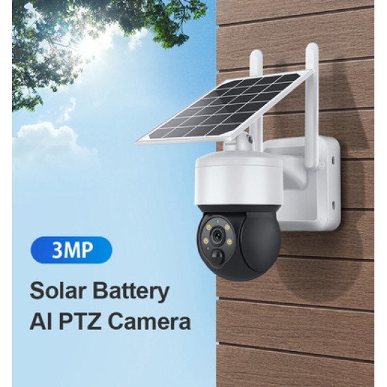 Sectec Smart Ηλιακή Κάμερα St-S517C-3M, 3Mp, Pir, Ptz, Cloud/Micro Sd Sectec Smart Ηλιακή Κάμερα St-S517C-3M, 3Mp, Pir, Ptz, Cloud/Micro Sd