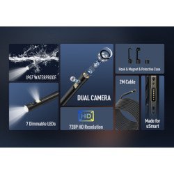 Ulefone Ενδοσκοπική Κάμερα E02 Για Usmart Βύσμα, Dual Camera, Ip67