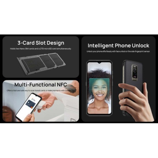 Ulefone Smartphone Armor 17 Pro, 6.58" 8/256Gb, 5380Mah, Ip68/69K, Μαύρο Ulefone Smartphone Armor 17 Pro, 6.58" 8/256Gb, 5380Mah, Ip68/69K, Μαύρο