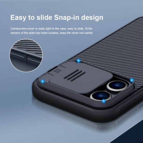 Nillkin Θήκη Camshield Pro Magnetic Για Iphone 14 Pro, Μαύρη Nillkin Θήκη Camshield Pro Magnetic Για Iphone 14 Pro, Μαύρη