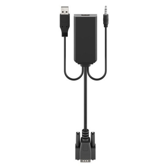 Goobay Αντάπτορας Hdmi Σε Vga & 3.5Mm 61259, 1080P, Μαύρος Goobay Αντάπτορας Hdmi Σε Vga & 3.5Mm 61259, 1080P, Μαύρος