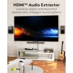 Goobay Hdmi Audio Extractor 58469, 4K/30Hz, Μαύρο