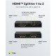 Goobay Hdmi Splitter 58480, 1-In Σε 2-Out, 4K/30Hz, Μαύρο