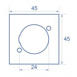 Delock D-Type Module Βάση 81405 Για Easy 45 Patch Panel, 45X45Mm, 5Τμχ Delock D-Type Module Βάση 81405 Για Easy 45 Patch Panel, 45X45Mm, 5Τμχ